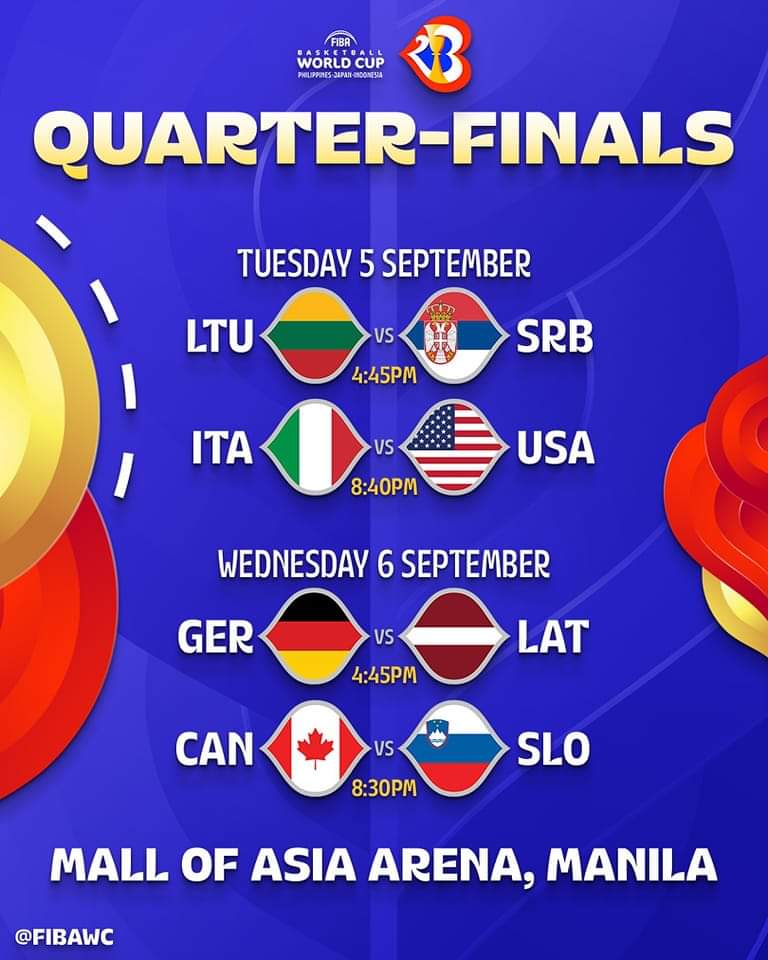 FB_IMG_1693767196439 Cuartos de Final, mundial FIBA 2023, programación martes y miércoles
