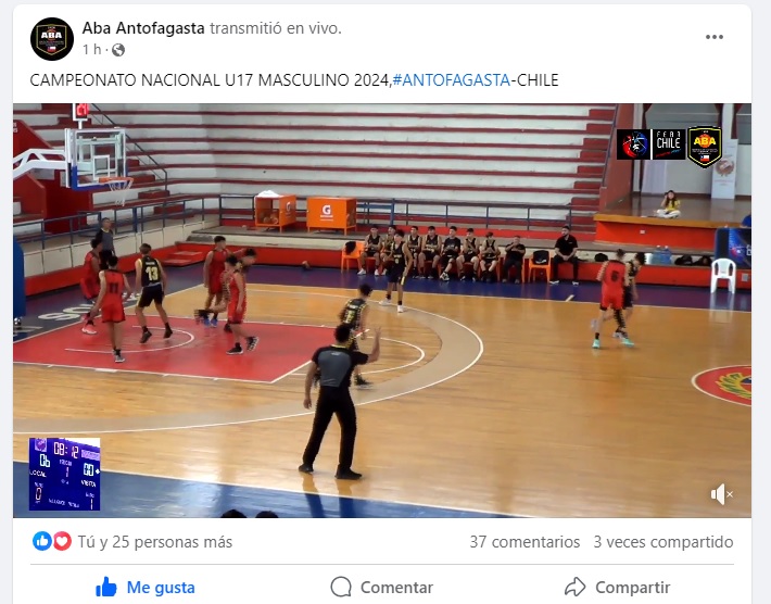 link2 Campeonato Nacional U17 en Antofagasta (En vivo) Facebook ABA Antofagasta
